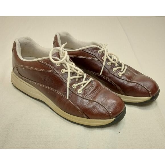 Propet Women's 8.5M Leather Walking Sneaker Brown Comfort Low Top Lace Up - Picture 2 of 7